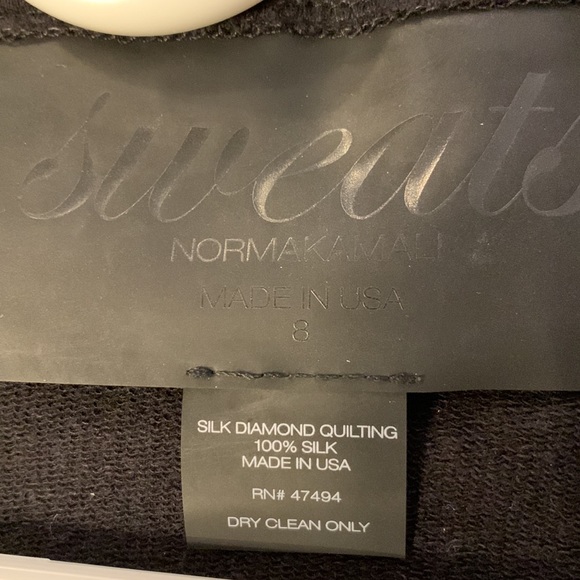 Norma Kamali Sweats zip up top. - Picture 5 of 6